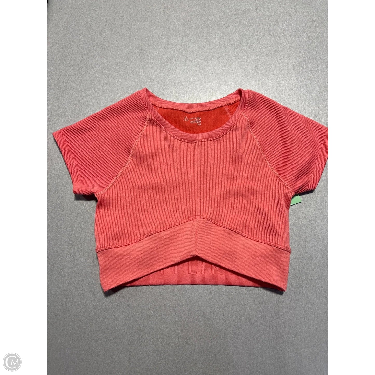 Athletic Top Short Sleeve By Offline In Pink, Size: S