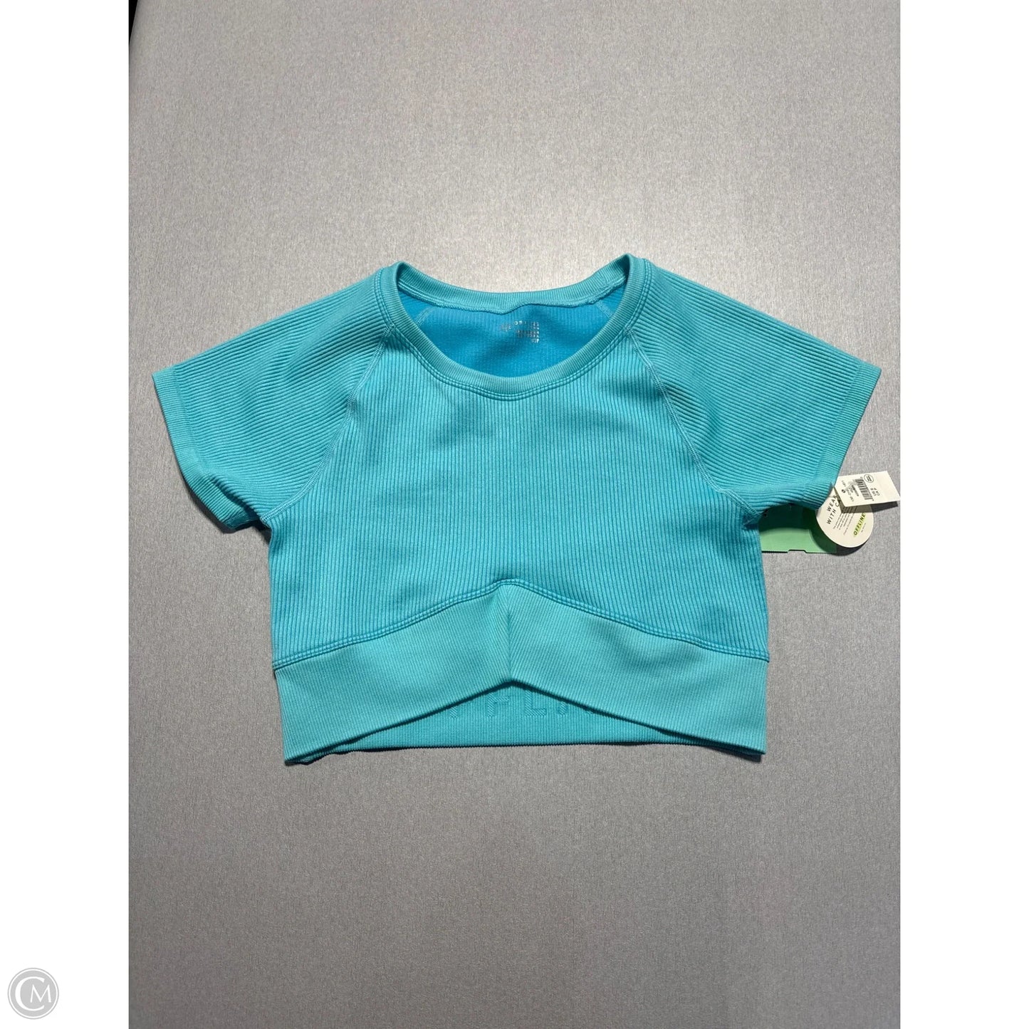 Athletic Top Short Sleeve By Offline In Blue, Size: S