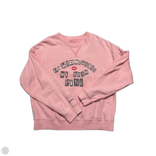 Top Long Sleeve By American Eagle In Pink, Size: M