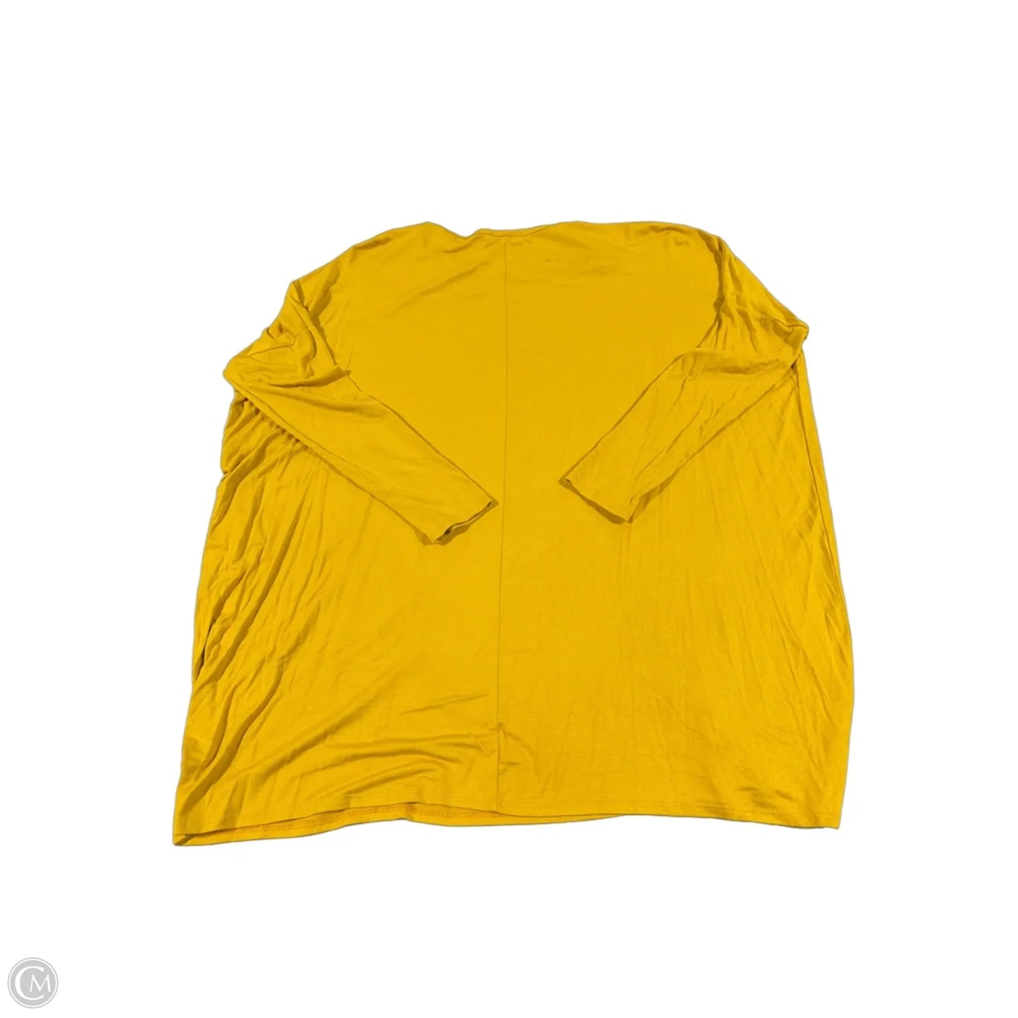 Top 3/4 Sleeve By Bombom In Yellow, Size: S
