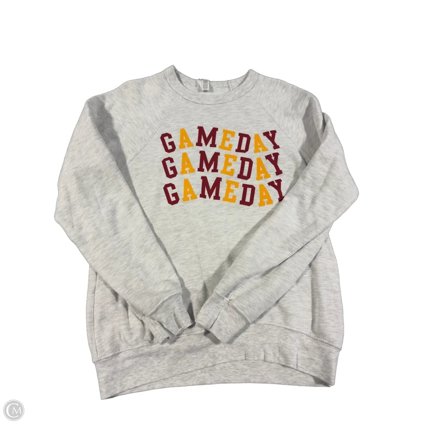 Top Long Sleeve By Canvas In White, Size: M