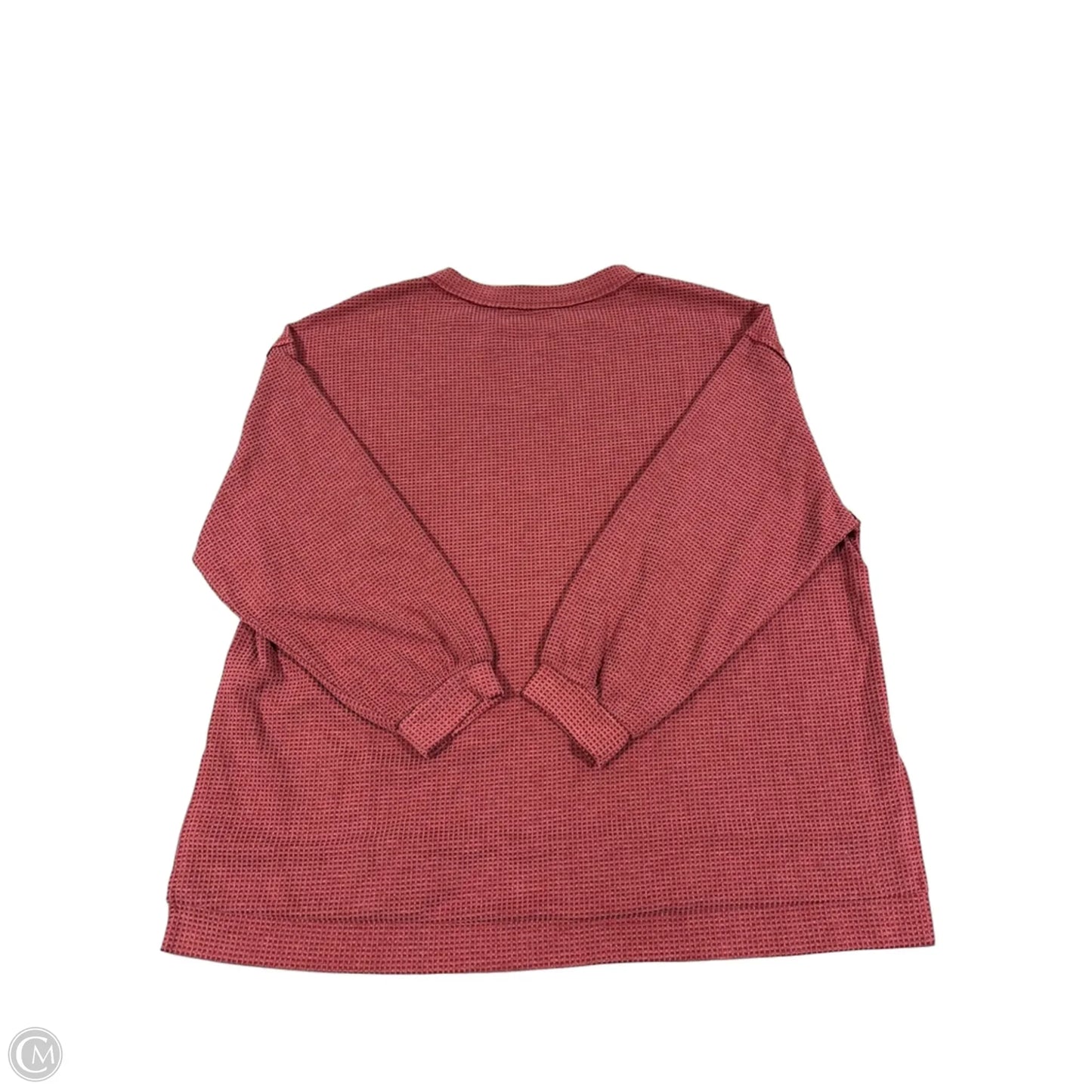 Top Long Sleeve By Andree By Unit In Red, Size: M