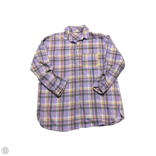 Top Long Sleeve By Vine & Love In Purple, Size: S