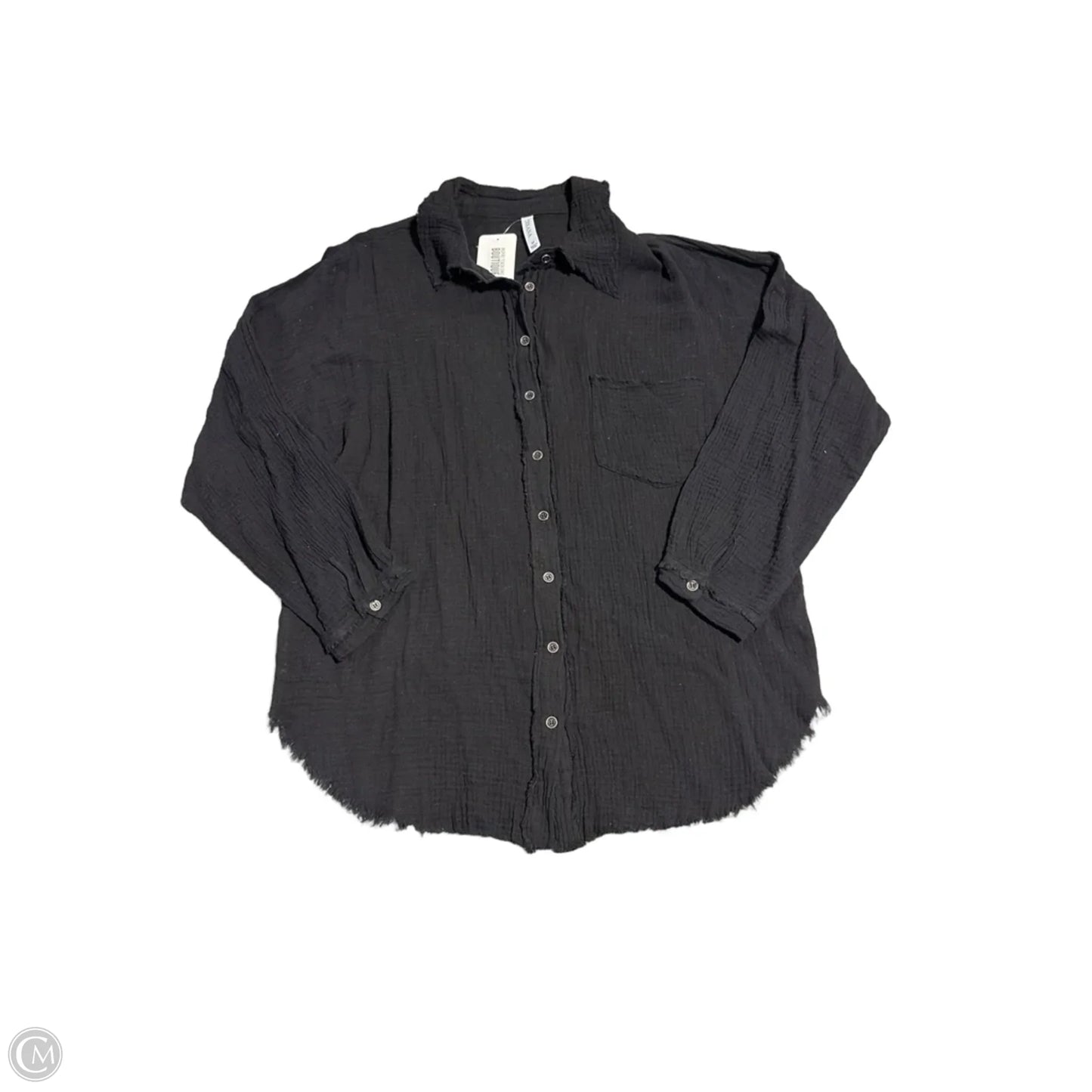 Top Long Sleeve By Zenana In Black, Size: M