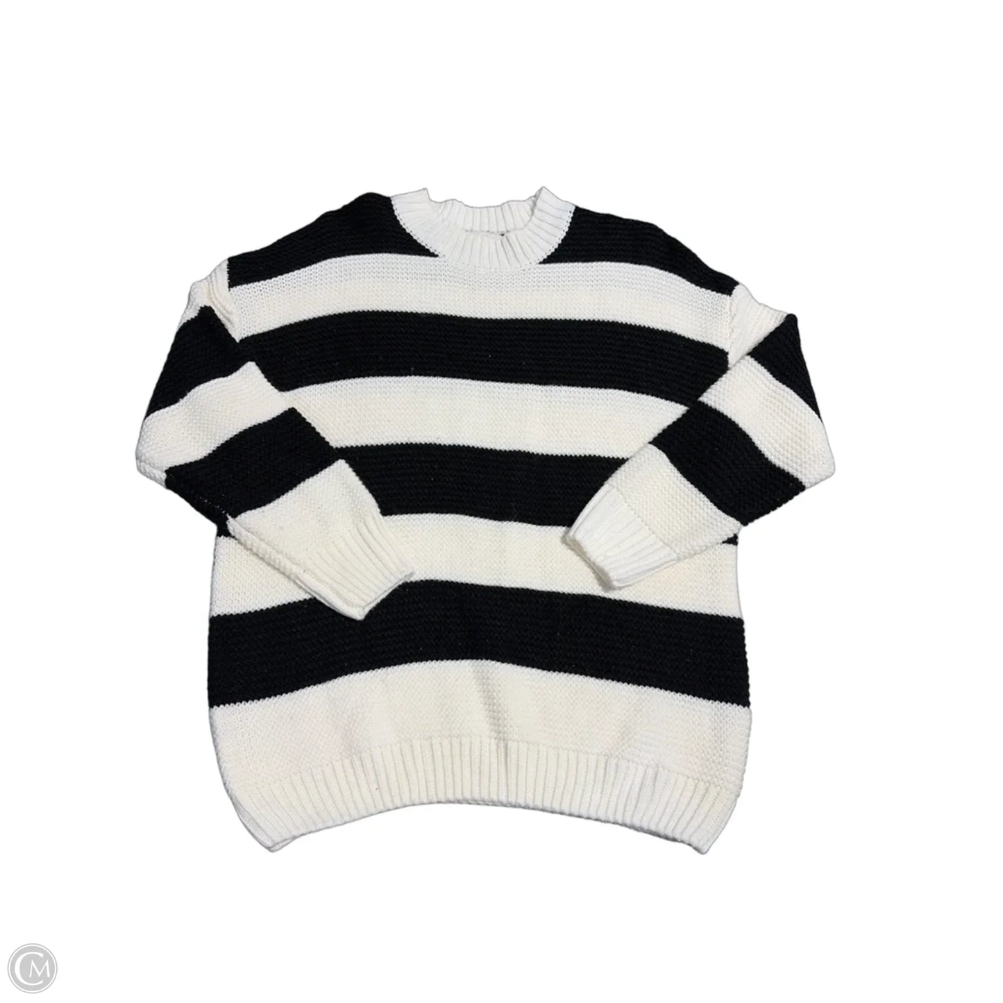 Sweater By Vine & Love In Black & White, Size: M