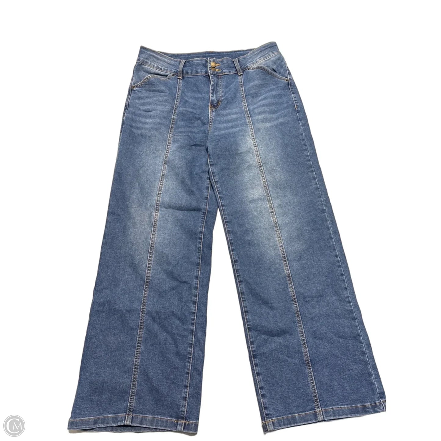 Jeans Wide Leg By Cme In Blue Denim, Size: 16