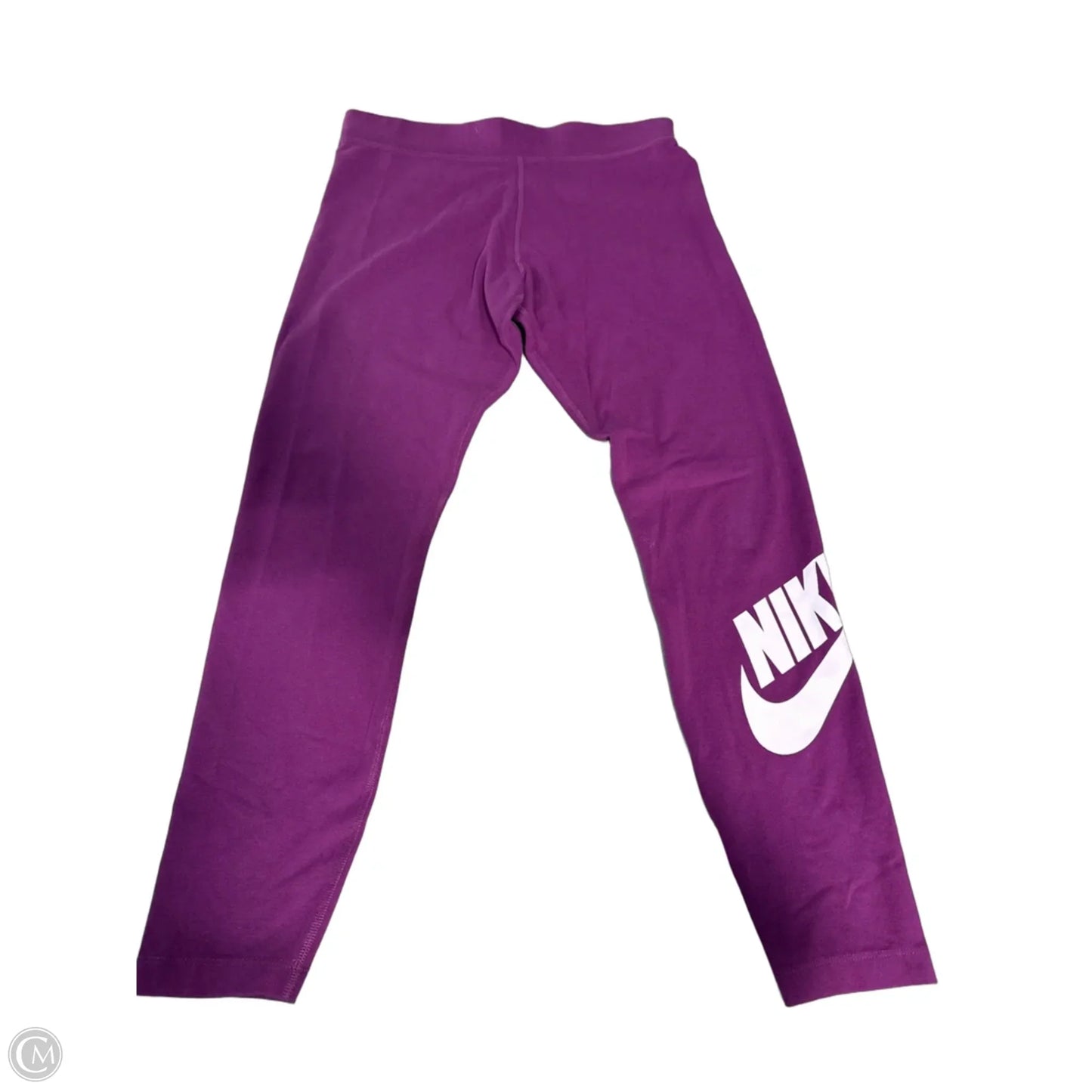 Athletic Leggings By Nike In Purple, Size: L