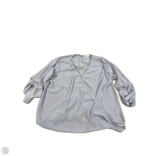 Top Long Sleeve By Kori America In Blue, Size: M