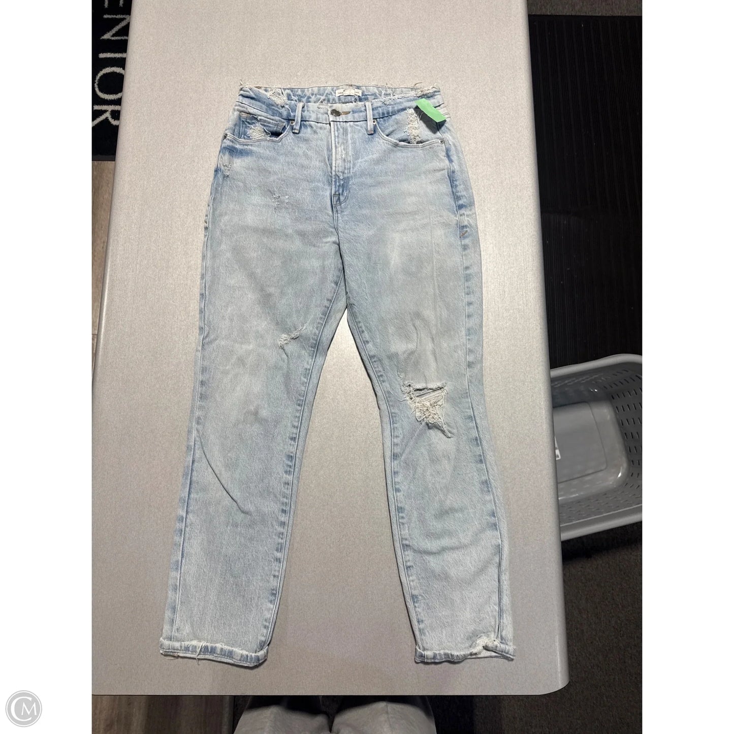 Jeans Skinny By Good American In Blue Denim, Size: 6