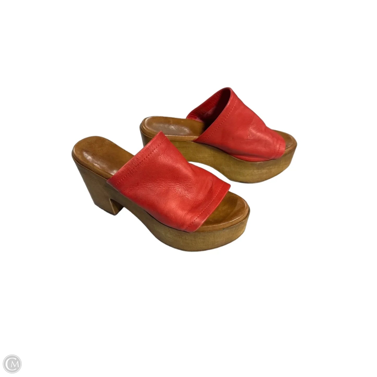 Shoes Heels Block By Cmc In Red, Size: 8.5