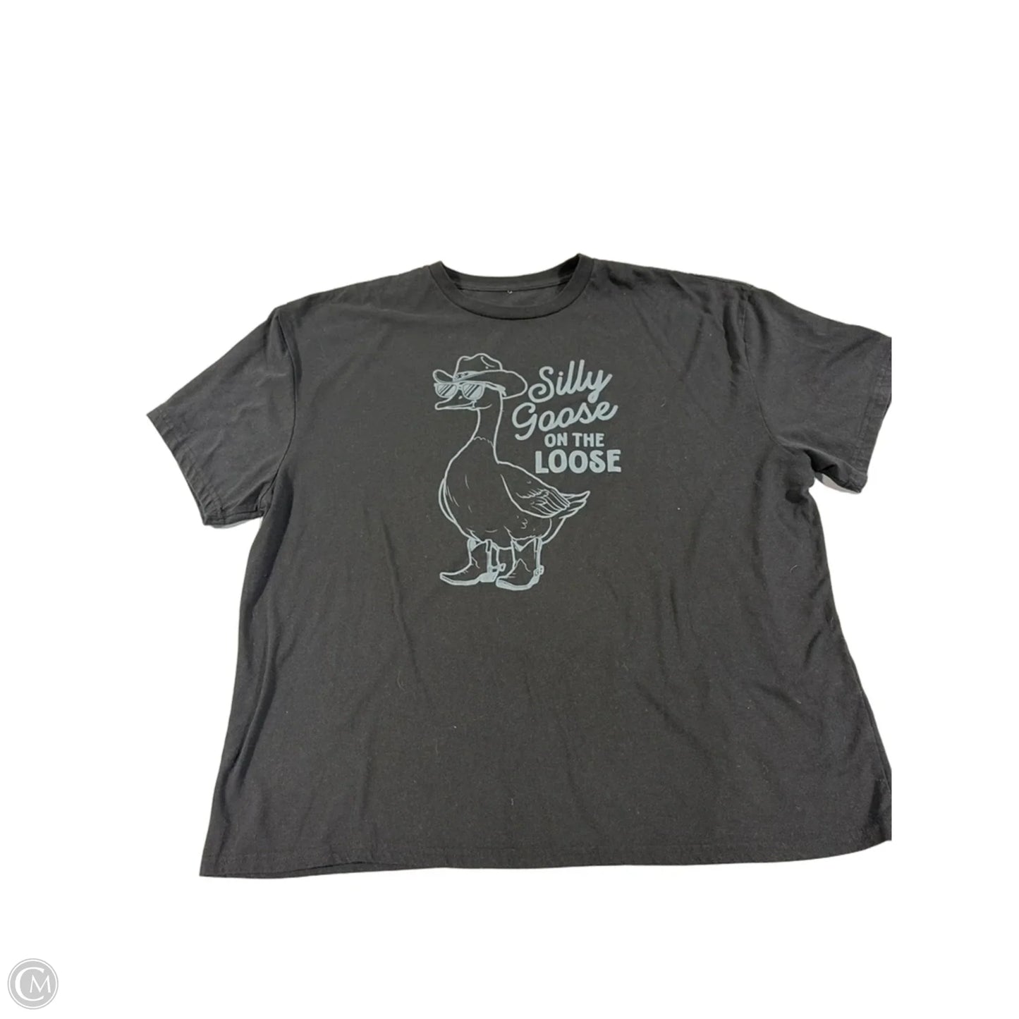 Top Short Sleeve By Cmc In Black, Size: Xl