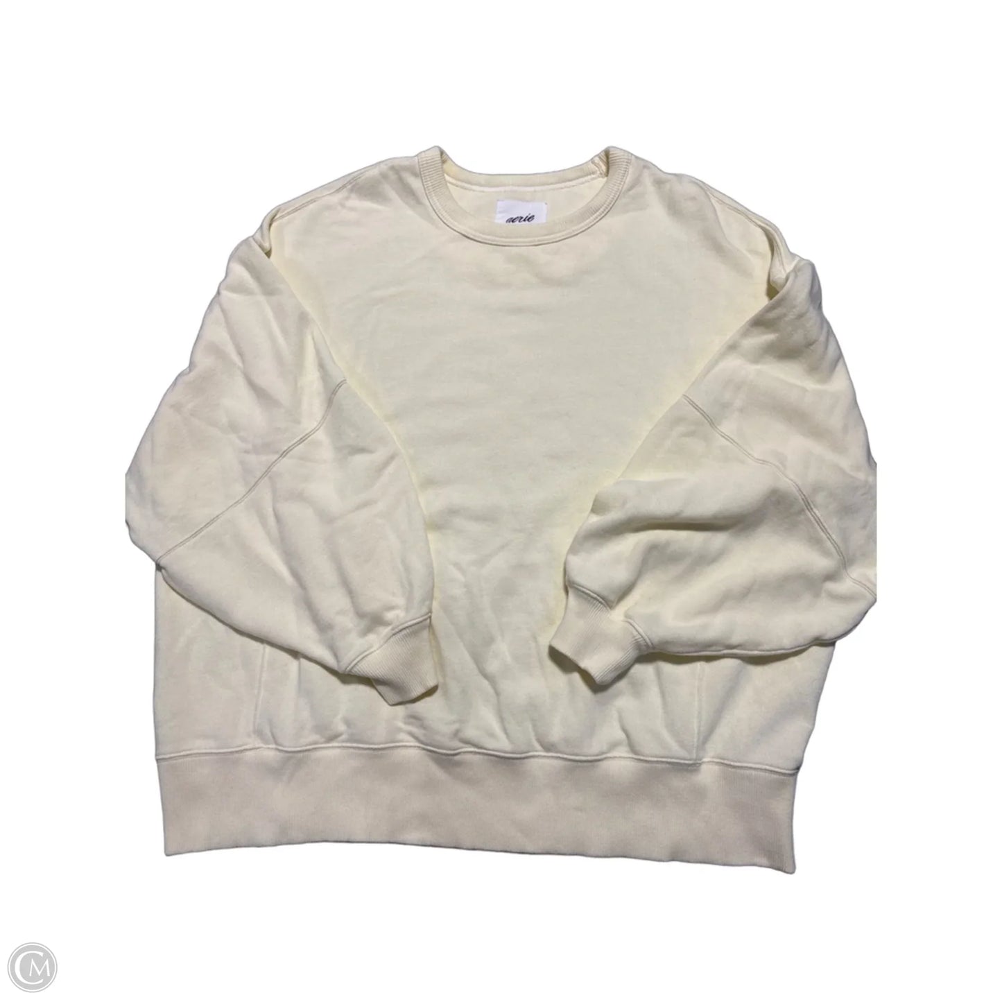 Sweatshirt Crewneck By Aerie In Yellow, Size: Xl