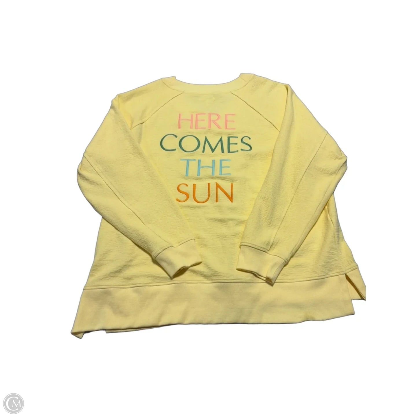 Sweatshirt Crewneck By Maurices In Yellow, Size: 1x