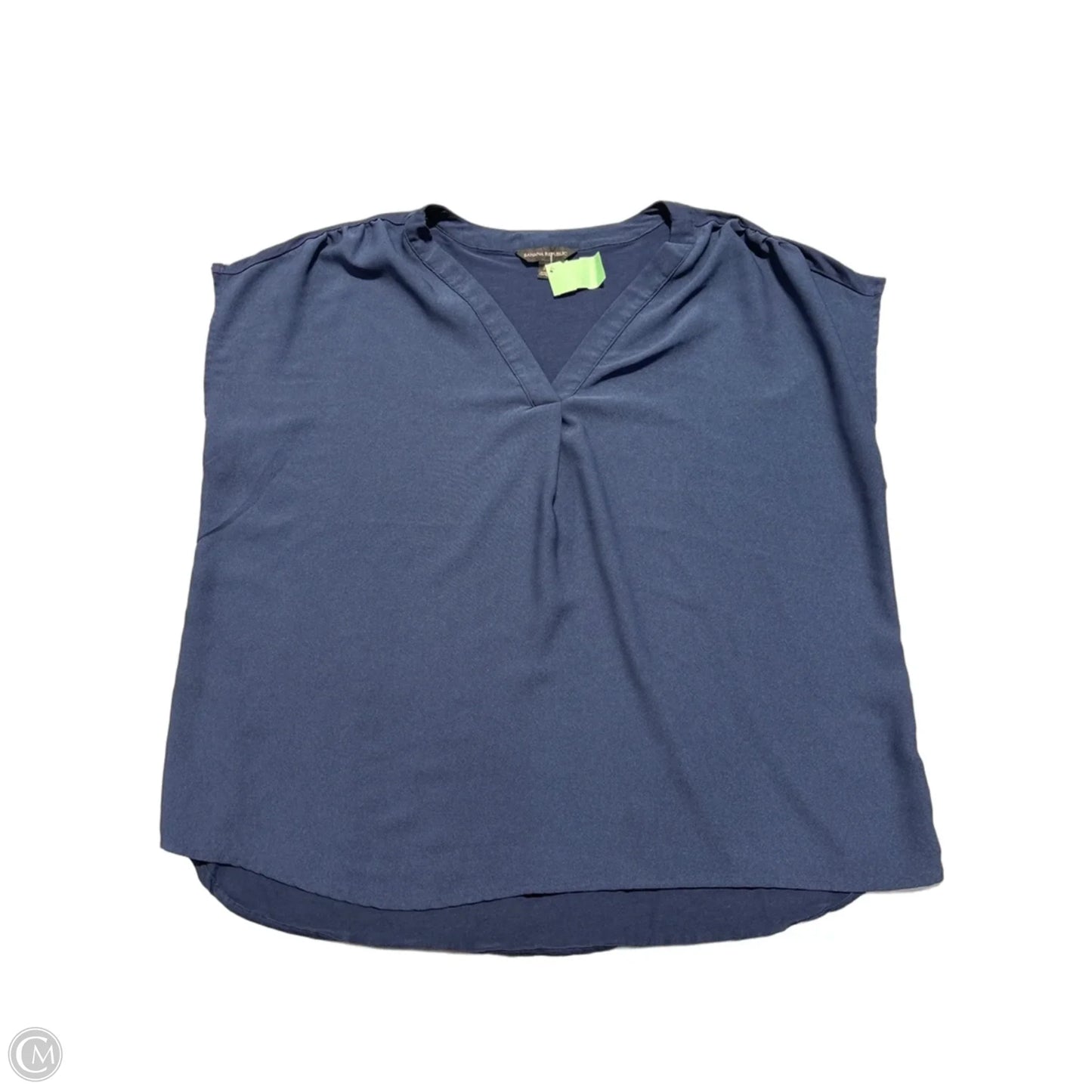 Top Short Sleeve By Banana Republic In Navy, Size: Xl