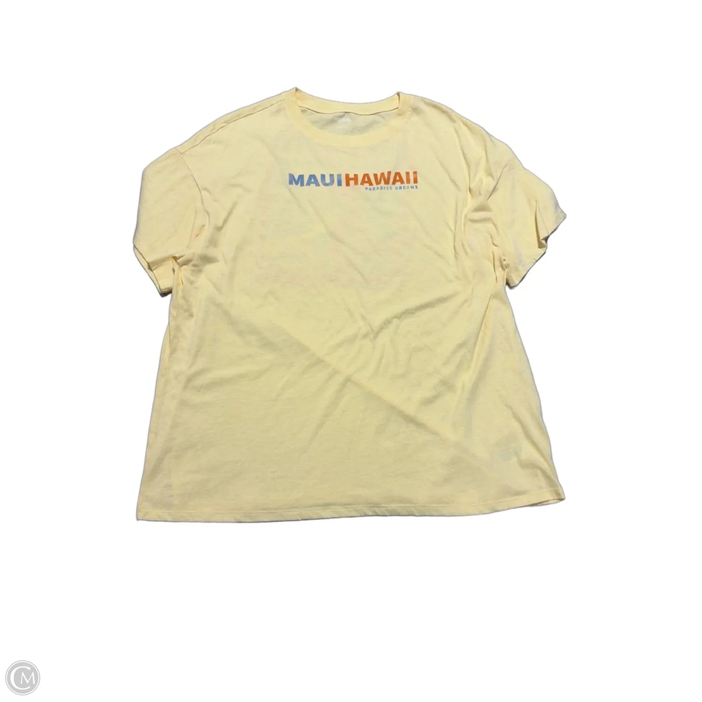 Top Short Sleeve By Wild Fable In Yellow, Size: Xl