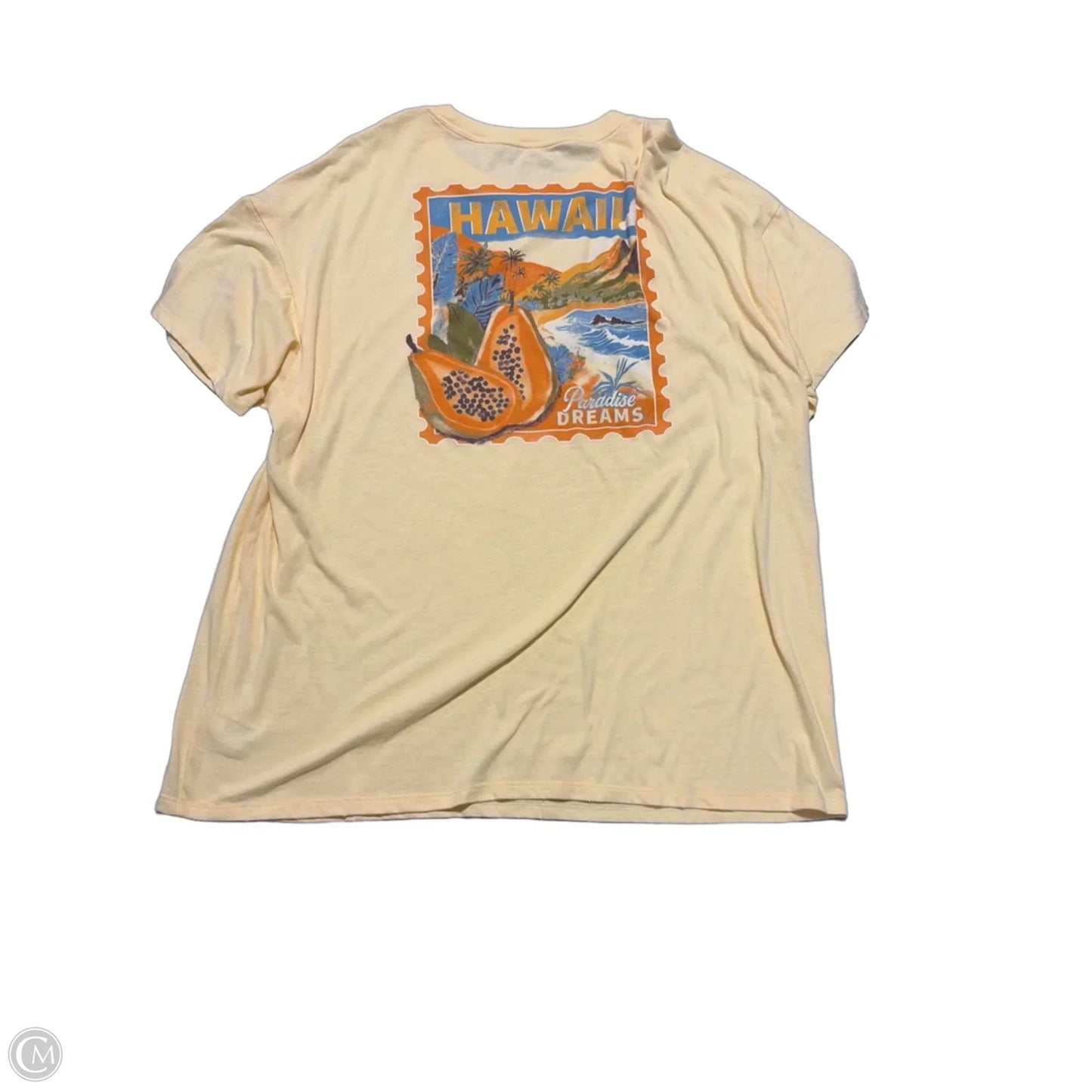 Top Short Sleeve By Wild Fable In Yellow, Size: Xl