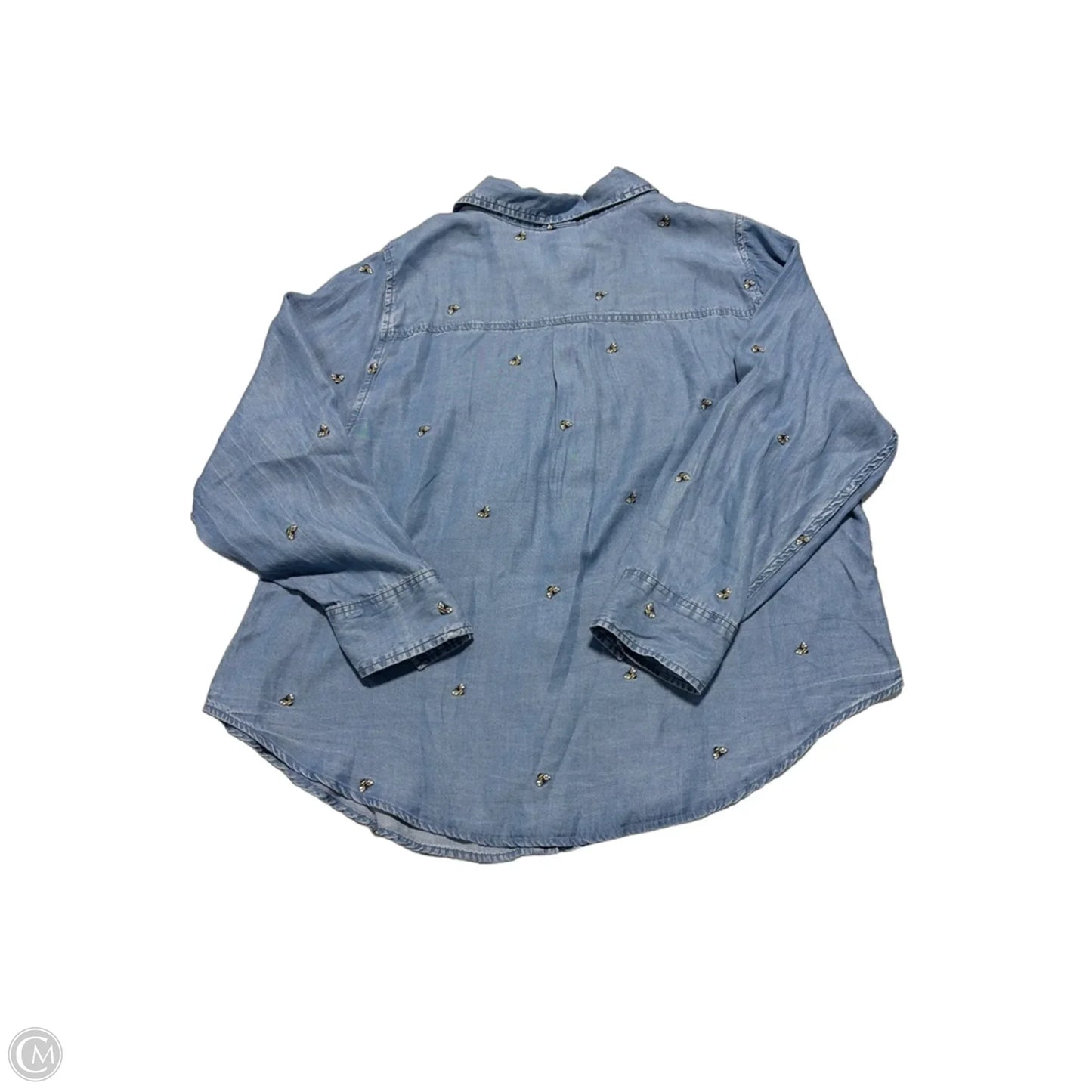 Top Long Sleeve By Torrid In Blue, Size: 1x