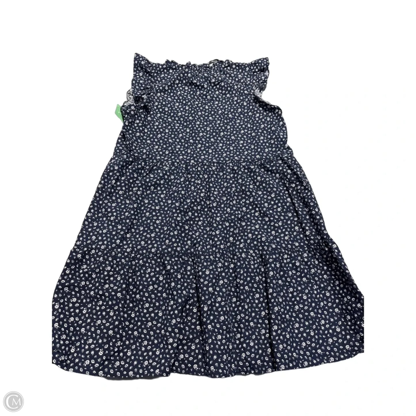 Dress Casual Midi By Time And Tru In Navy, Size: M