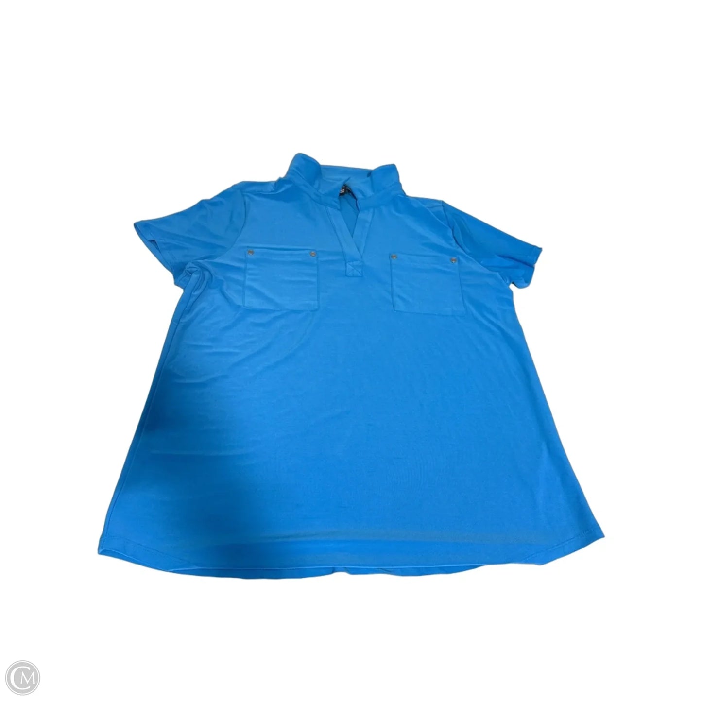 Top Short Sleeve By Jones New York In Blue, Size: L