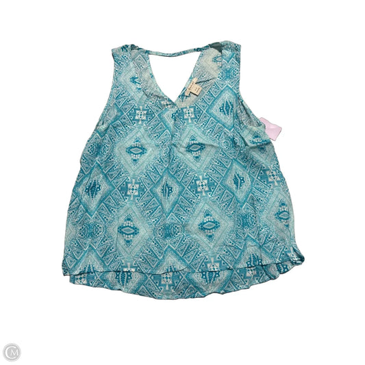 Tank Top By Ariat In Blue, Size: M