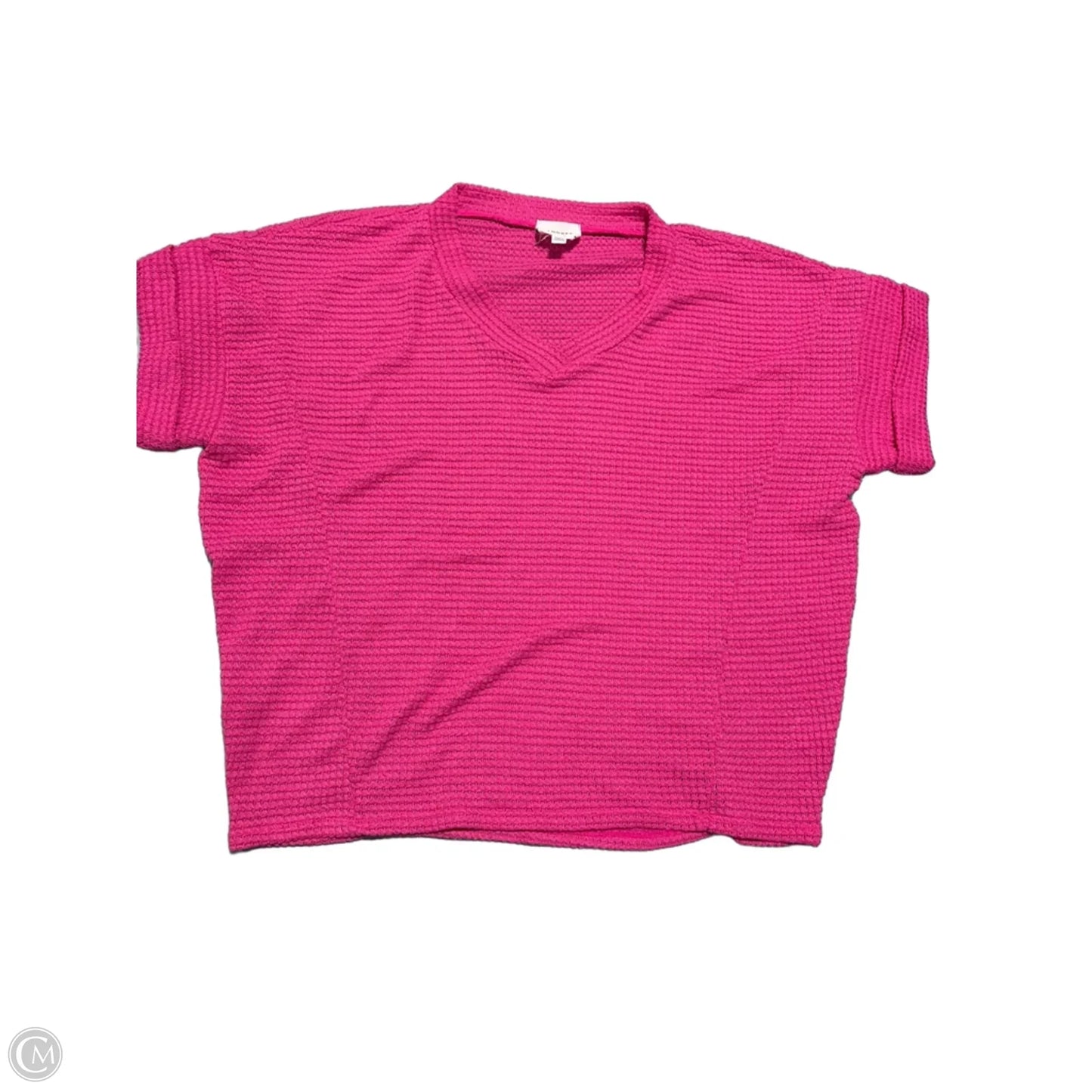 Top Short Sleeve By Andree By Unit In Pink, Size: M
