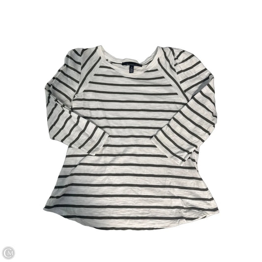 Top Long Sleeve By White House Black Market In Striped Pattern, Size: M