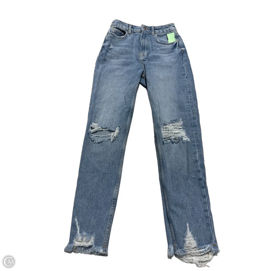 Jeans Straight By Zara In Blue, Size: 4