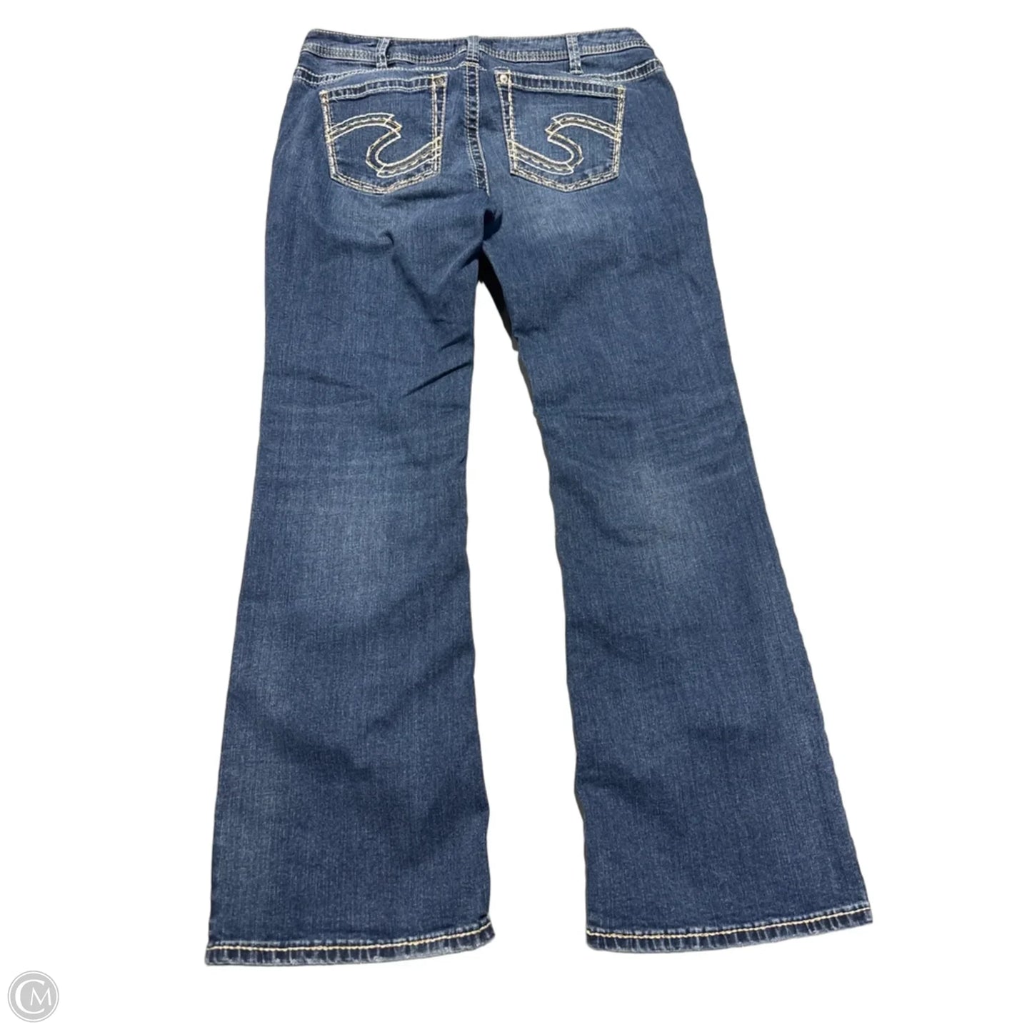 Jeans Boot Cut By Silver In Blue, Size: 16