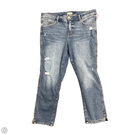 Jeans Straight By Maurices In Blue Denim, Size: 16