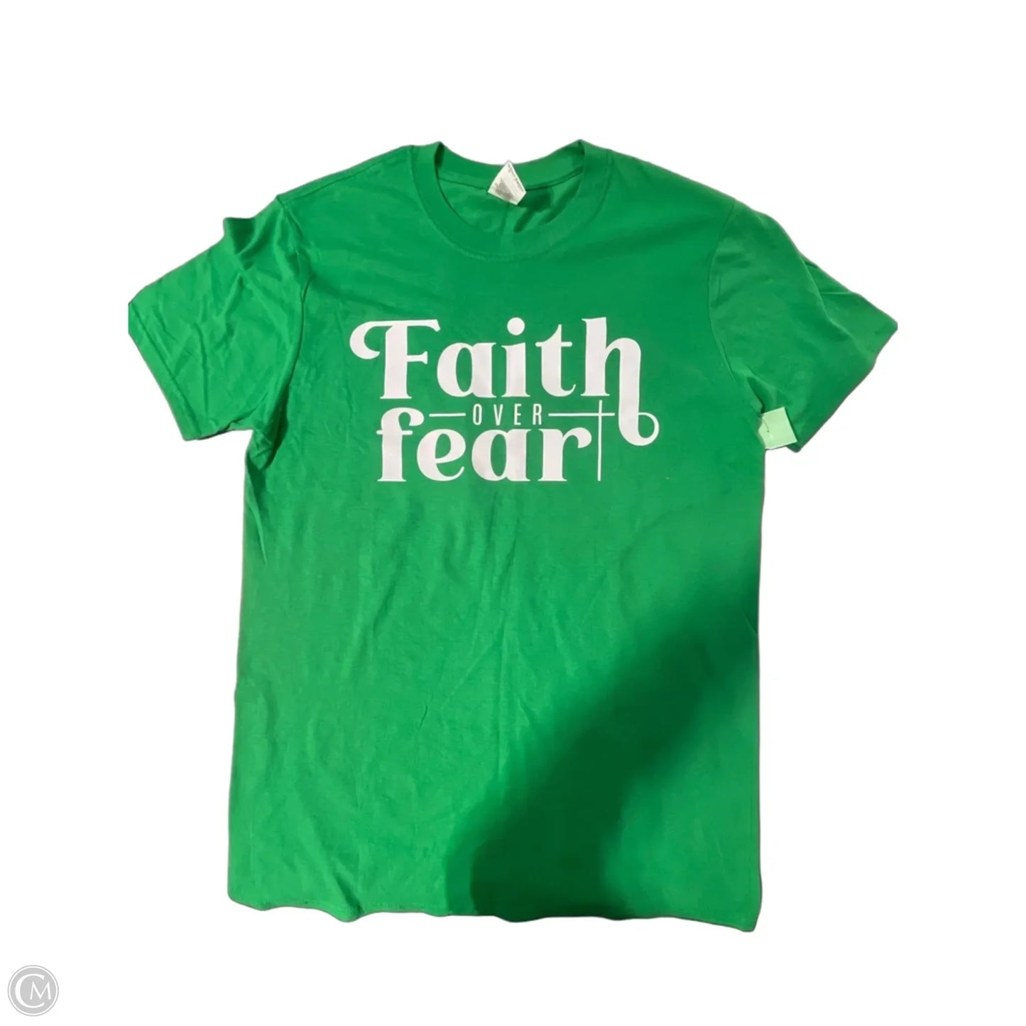 Top Short Sleeve Basic By Cmf In Green, Size: M