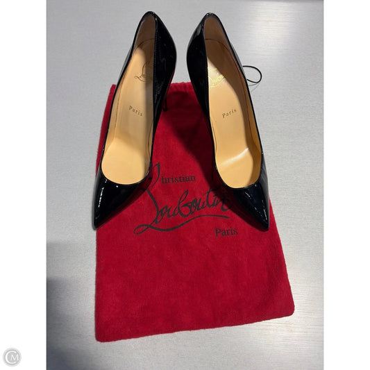 Shoes Luxury Designer By Christian Louboutin In Black & Red, Size: 9