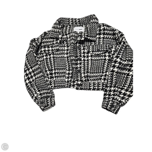 Jacket Shirt By Fashion Nova In Black & White, Size: S