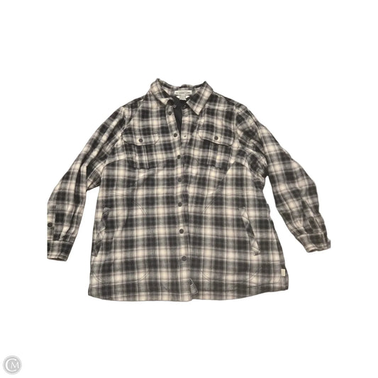 Jacket Fleece By Duluth Trading In Plaid Pattern, Size: 2x