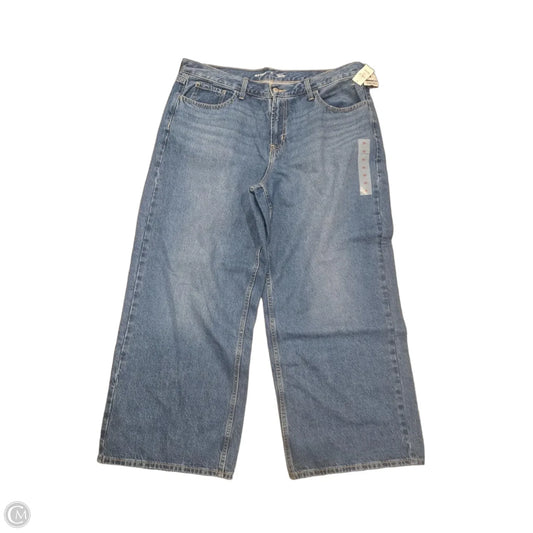 Jeans Wide Leg By Old Navy In Blue, Size: 16 Short