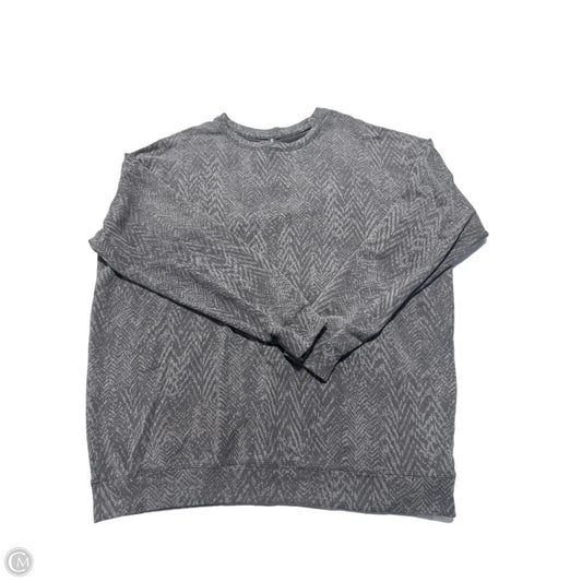 Top Long Sleeve By Athleta In Grey, Size: L