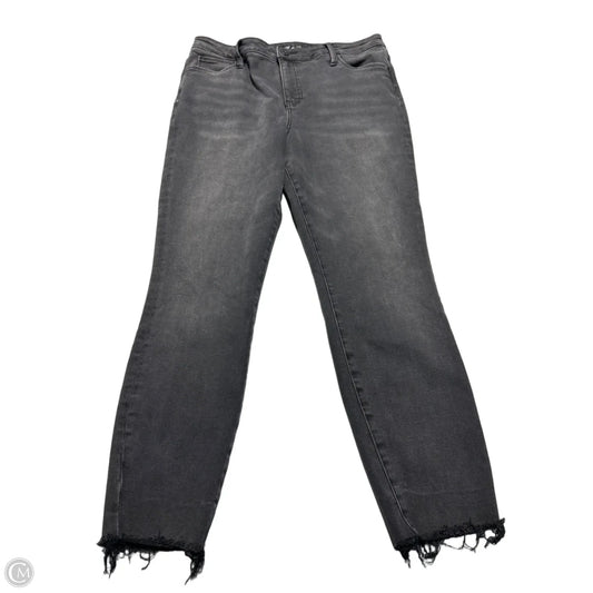 Jeans Straight By Kut In Black, Size: 14