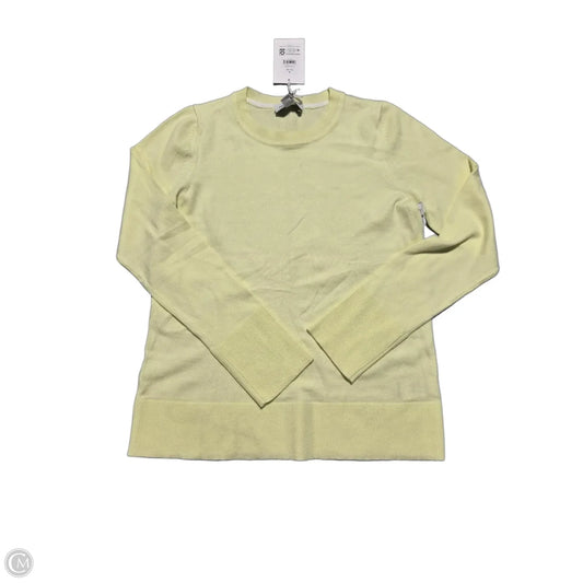 Top Long Sleeve By Free Assembly In Yellow, Size: S