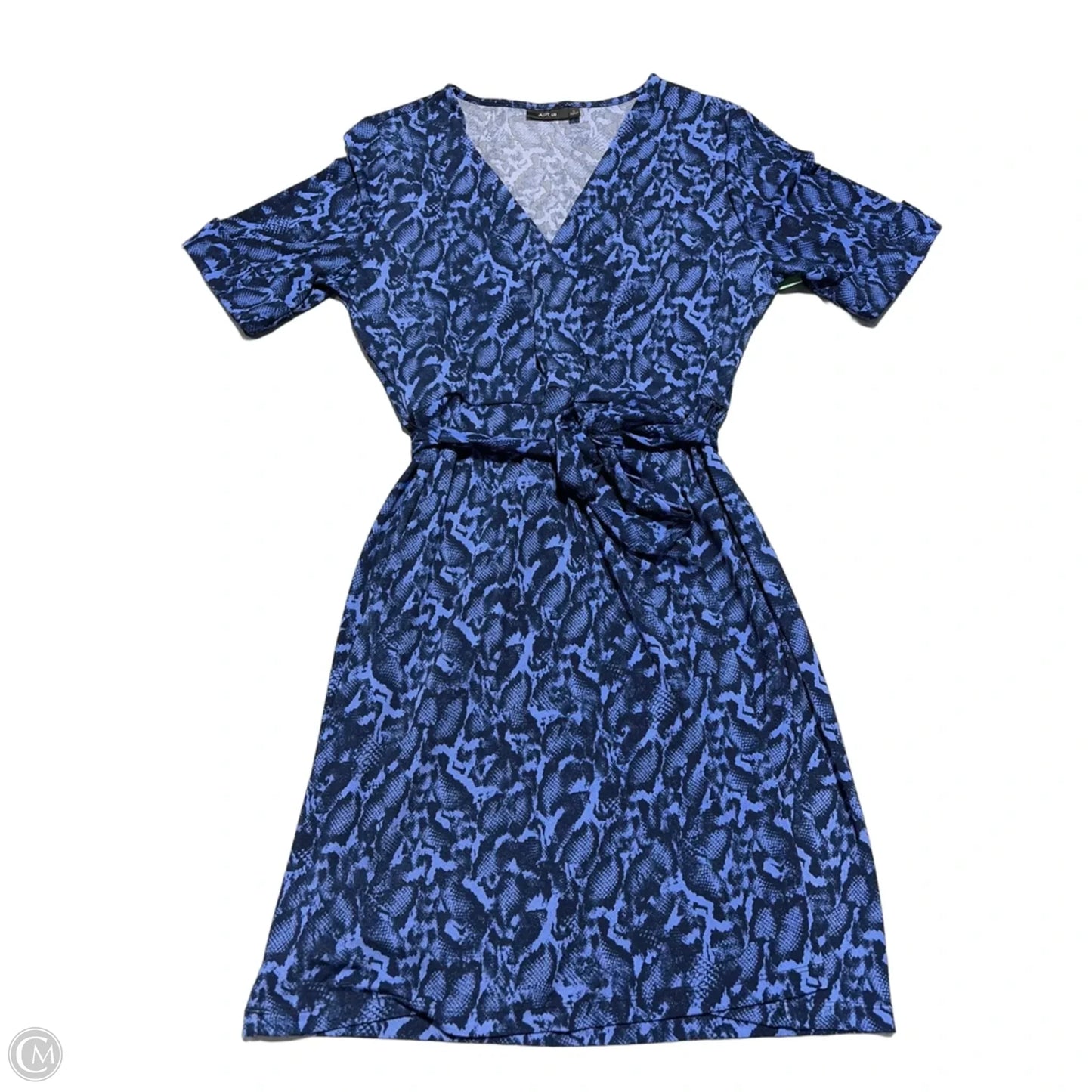 Dress Casual Midi By Apt 9 In Blue, Size: L