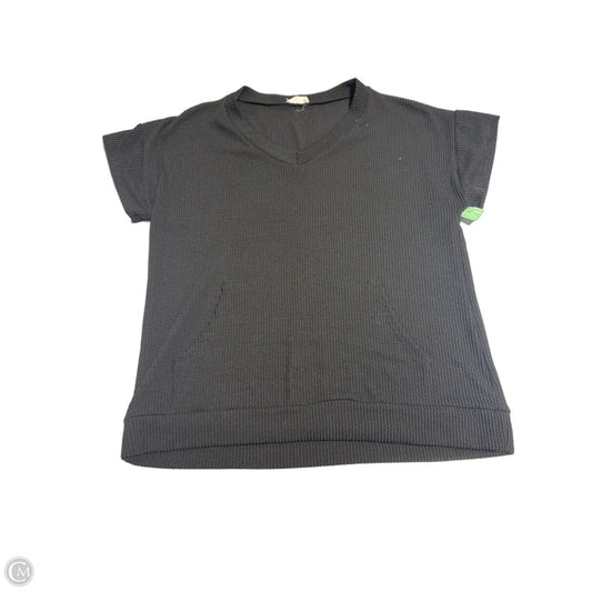 Top Short Sleeve By Blumin In Black, Size: L