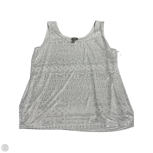 Tank Top By Chicos In White, Size: 3x