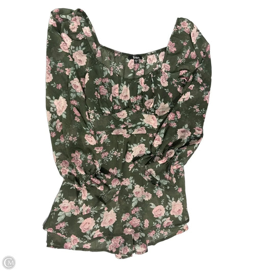 Dress Casual Short By Trixxi In Floral Print, Size: Xl