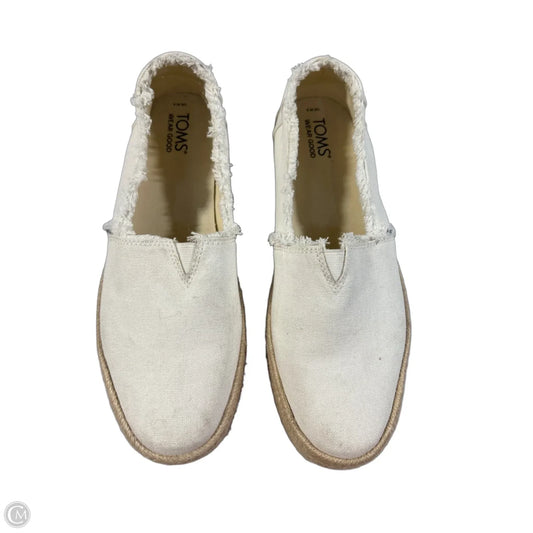 Shoes Flats By Toms In White, Size: 9