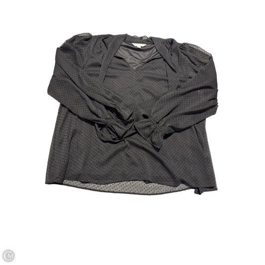 Top Long Sleeve By Lauren Conrad In Black, Size: Xl