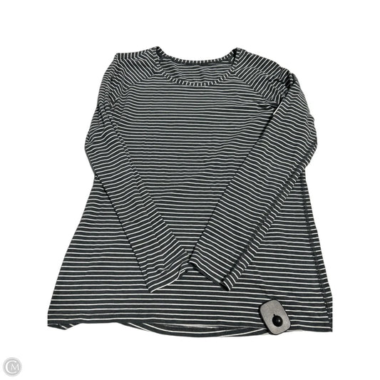 Top Long Sleeve By Lululemon In Striped Pattern, Size: M