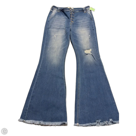 Jeans Flared By Kancan In Blue, Size: 12