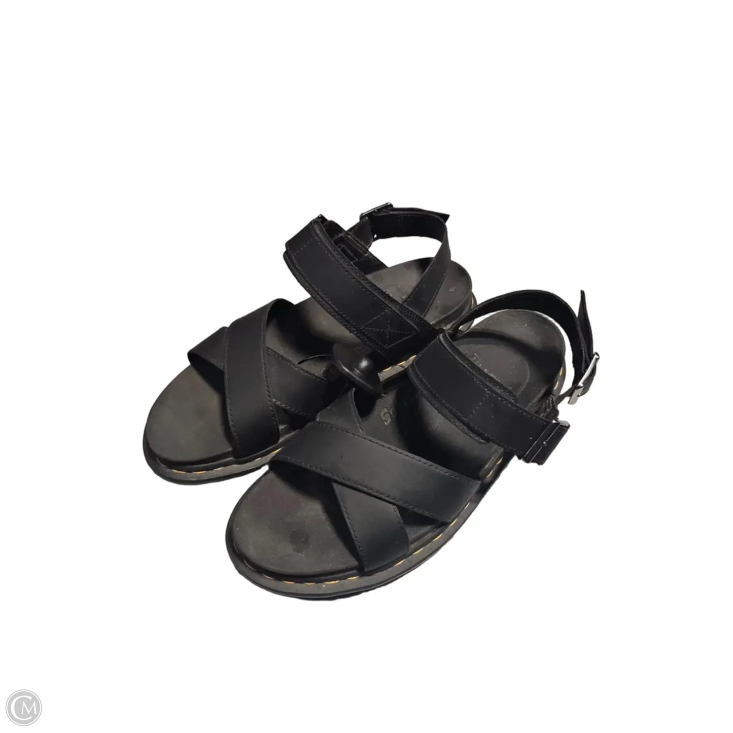 Sandals Flats By Dr Martens In Black, Size: 9