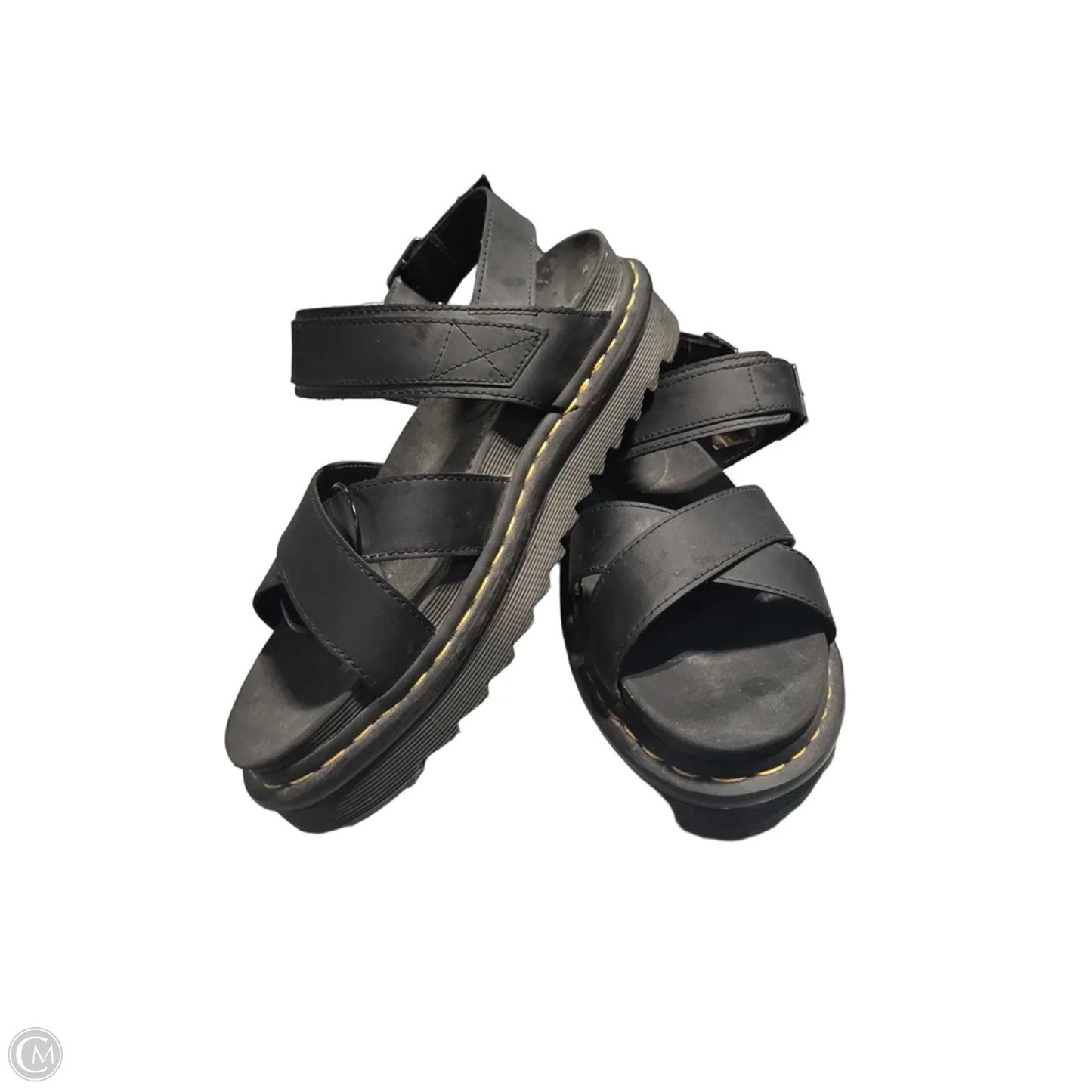 Sandals Flats By Dr Martens In Black, Size: 9