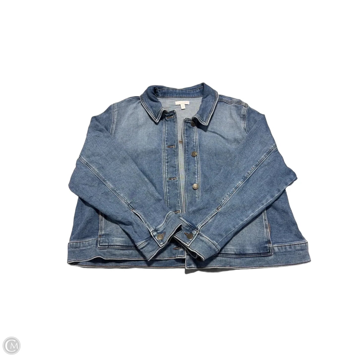 Jacket Denim By Lc Lauren Conrad In Blue, Size: 2x