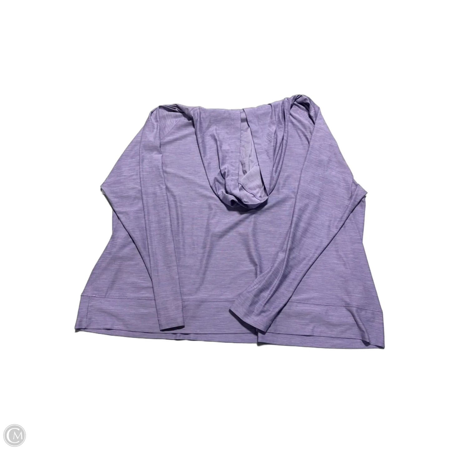 Athletic Top Long Sleeve Collar By Eddie Bauer In Purple, Size: 2x