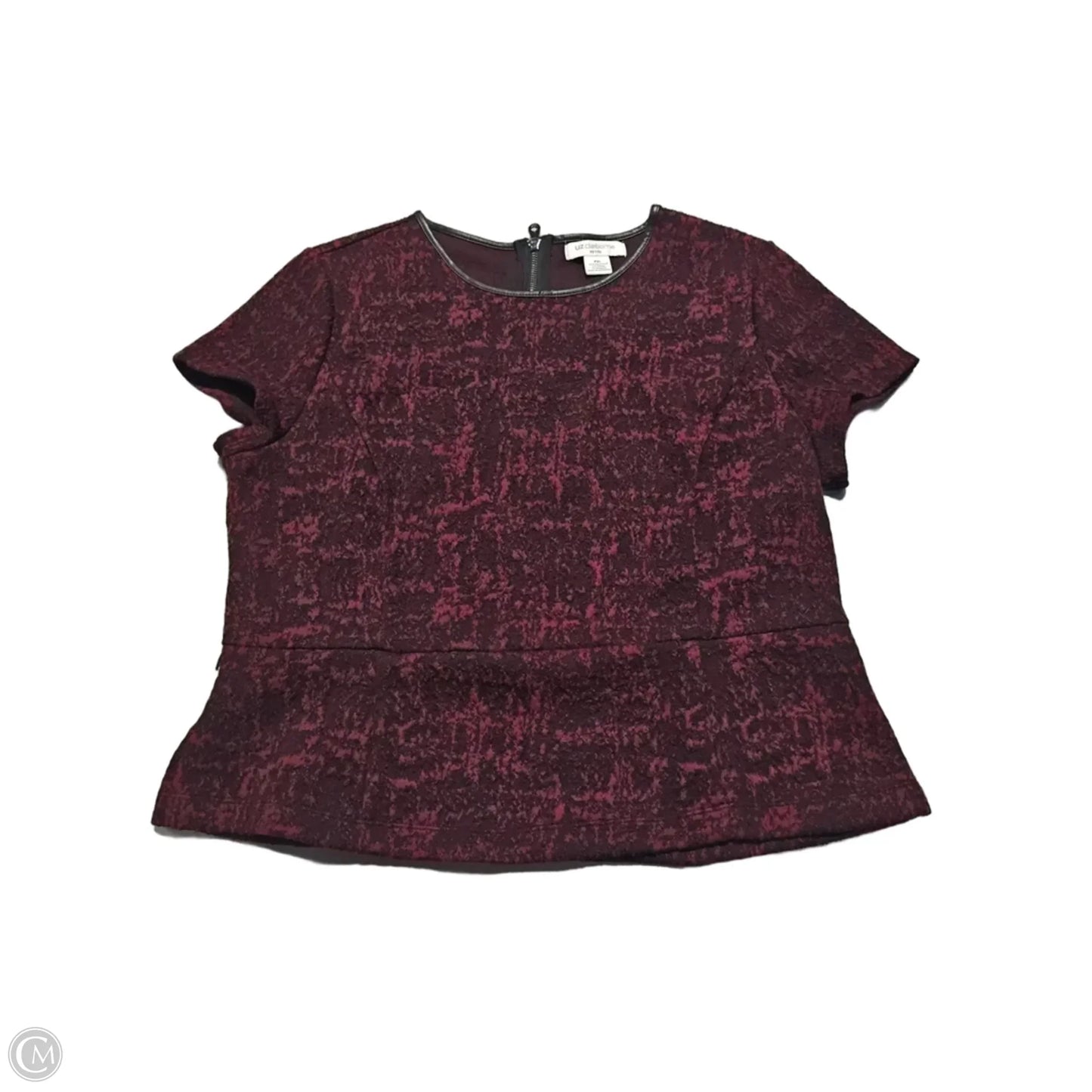 Top Short Sleeve By Liz Claiborne In Red, Size: Xl